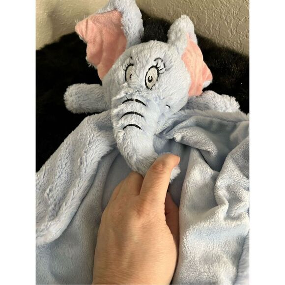 Dr. Seuss HORTON HEARS A WHO Security Blanket Elephant Blue lovey - Picture 1 of 4